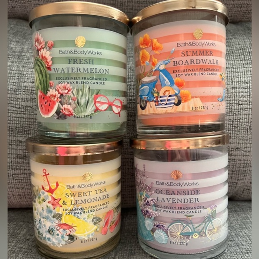 B&B Works 4 Candle Bundle Summer Scents Edition